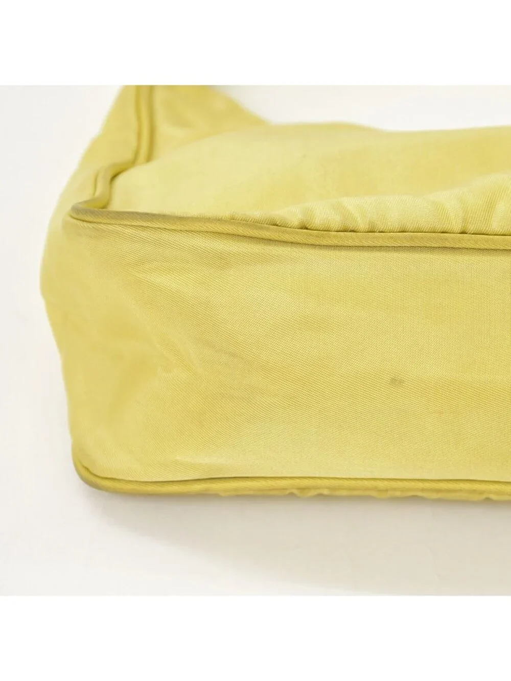 Prada Hand Handbag Mini Andbag Pouch Nylon Yellow